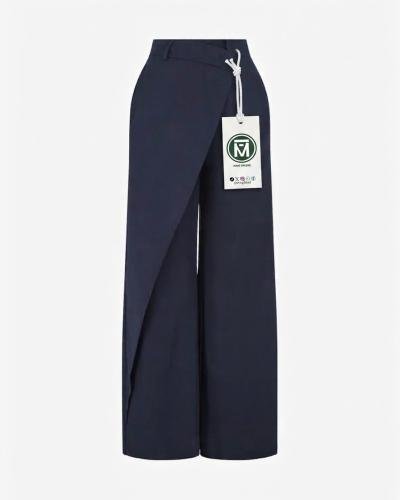 Women stylish straight semi-wide pant