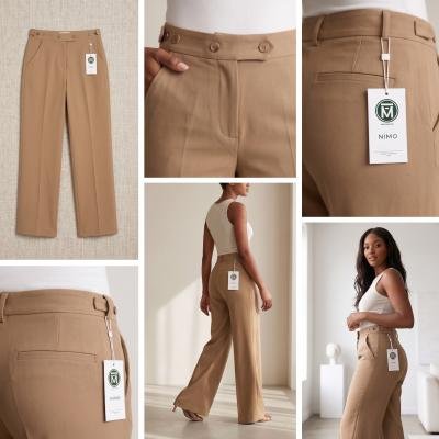 High-Rise Women Pleated Trousers