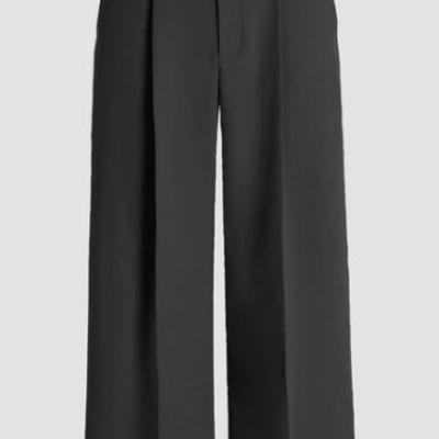 Men smart Belted wide-fit corporate Pants